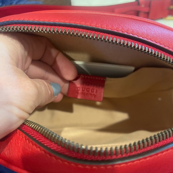 NWT Brand New Gucci GG Marmont Apollo Belt Bag Red Size 85 Women’s - Picture 9 of 16